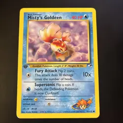 Misty’s Goldeen 1st Edition 85/132 - Gym Heroes - Pokemon - Image 1