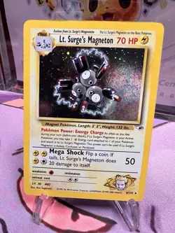 Lt. Surge's Magneton 8/132 Holo Rare - Pokemon Gym Heroes WOTC MP - Image 3