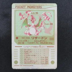 Pokemon Card Charizard 006 Bandai Sealdass 1997 Holo Prism Japanese F8008 - Image 3