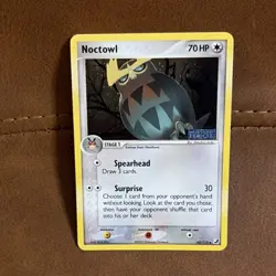 Pokemon Noctowl EX Unseen Forces Card 43/115 70 HP Nintendo English 2005 - Image 1