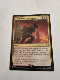 Taunt from the Rampart | 7% Off 2+ | UB: LOTR | NM | MTG - Image 1