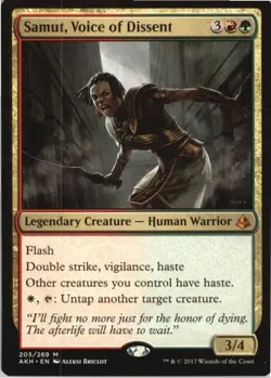 Samut, Voice of Dissent M Amonkhet 205 NM MTG x1 - Image 1