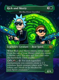Custom Rick and Morty MTG Commander deck - Image 1
