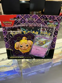 Pokemon Paldean Fates Tech Sticker Collection Fidough Sealed - Image 1