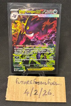 Ascended Hero’s English Mega Gengar EX 284/217 Pokemon Trading Card Game SIR - Image 1
