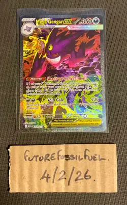 Ascended Hero’s English Mega Gengar EX 284/217 Pokemon Trading Card Game SIR - Image 2