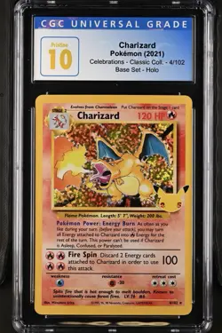 Pokemon Celebrations 25th Classic Collection Charizard 4/102 CGC 10 Pristine - Image 1