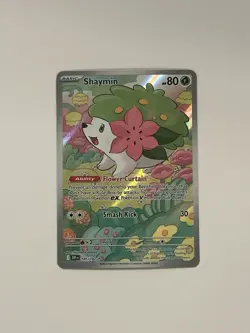 Pokemon TCG - Shaymin - Destined Rivals 185/182 Illustration Rare Full Art Holo - Image 2