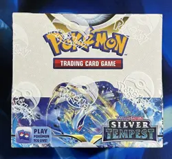 Pokemon 2021 Sword & Shield Silver Tempest Booster Box TCG Sealed Nm Mint - Image 1