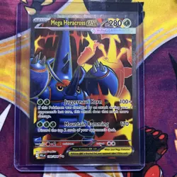 Pokemon Mega Heracross EX 108/094 Phantasmal Flames SR Full Art English Card TCG - Image 3