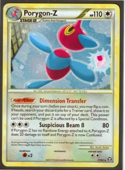 2010 PORYGON-Z #7/102 HeartGold SoulSilver TRIUMPHANT POKEMON CARD RARE-HOLO- NM - Image 1