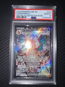 2023 POKEMON PSA 10 OBSIDIAN FLAMES #223 CHARIZARD EX SPECIAL ILLUSTRATION RARE - Image 1