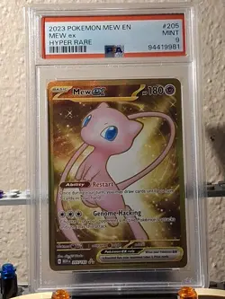 2023 POKEMON 151 #205 MEW EX HYPER RARE PSA 9 - Image 1