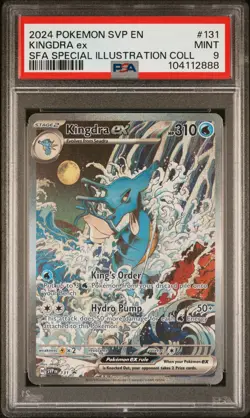 2024 POKEMON SVP EN-SV BLACK STAR PROMO #131 KINGDRA EX PSA 9 - Image 1