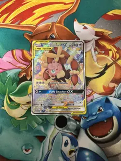 Pokemon TCG Mega Lopunny & Jigglypuff GX Tag Team 226/236 Cosmic Eclipse - Image 1