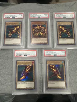 Yu-Gi-Oh Exodia Lost Art Full Set LART-EN002 to LART-EN006 PSA Sequential Set - Image 1