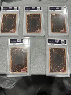 Yu-Gi-Oh Exodia Lost Art Full Set LART-EN002 to LART-EN006 PSA Sequential Set - Image 2
