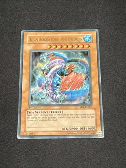 Yu-Gi-Oh Ocean Dragon Lord Neo-Daedalus SD4-EN001 Ultra Rare 1st Edition LP - Image 1