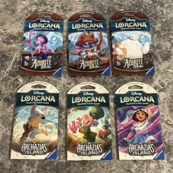 Lot of 24 - Disney Lorcana Assorted Sleeved Booster Packs - 8 Art Sets - Image 4