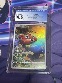 Paras Pokemon card graded Japanese CGC mint - Image 1