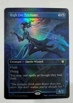 MTG High Fae Trickster (Borderless) Foundations Foil 0307 - Image 1