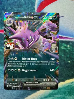 Team Rocket's Nidoking ex 119/182 Pokemon Play! Prize Pack Series 8 Stamped - NM - Image 1