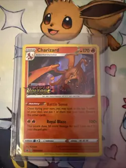 Pokemon Charizard SWSH066 Sword & Shield Promo Prerelease Stamped NM Read Desc - Image 1