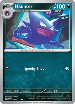 Haunter ME: Ascended Heroes 124/217 NM Normal Pokemon - Image 1