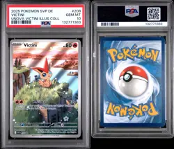 2025 Pokemon Black Star Promo Victini PSA 10 Gem Mint #208 Deutsch - Image 1