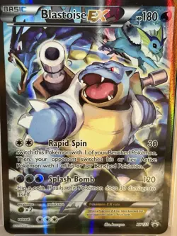 2016 POKEMON XY BLACK STAR PROMO RED & BLUE COLL FULL ART/BLASTOISE EX PSA 4 - Image 2