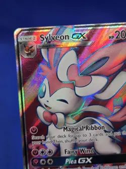 Pokemon Sun & Moon Guardians Rising Sylveon GX 140/145 Full Art Ultra Rare LP - Image 3