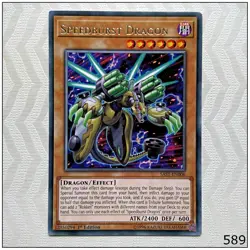 Speedburst Dragon - SAST-EN006 - Rare 1st Edition Yugioh - Image 1