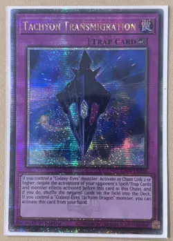 Tachyon Transmigration RA04-EN220 Quarter Century Secret Rare 1st Ed - Image 1
