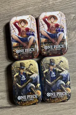 NEW One Piece Mini Tin Vol 2 ( LOT OF 4) |OP-13 | Factory Sealed | Bandai | - Image 1