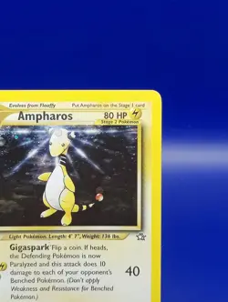 Ampharos 1/111 Neo Genesis Holo Rare Pokemon Card TCG WOTC Pokemon Card 2000 LP - Image 5