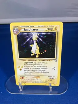 Pokemon Karte/card - Ampharos 1/111 - Holo Neo GENESIS - Collectible LP - Image 1