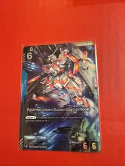 Full Armor Unicorn Destroy Mode Winner Foil- GD03-010 U+ - Gundam Card Game - Image 1