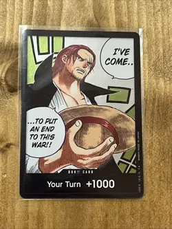 One Piece Card Game Paramount War DON Alt Art Shanks OP02 English - Image 1