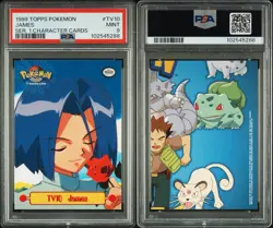 1999 Topps Pokemon TV #TV10 JAMES SER 1 CHARACTER CARDS - LOW POP - Mint PSA 9 - Image 3