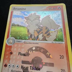 Arcanine 18/112 EX FireRed & LeafGreen Pokemon Card Reverse Holo Foil Rare - MP - Image 3