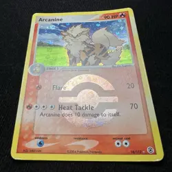 Arcanine 18/112 EX FireRed & LeafGreen Pokemon Card Reverse Holo Foil Rare - MP - Image 4