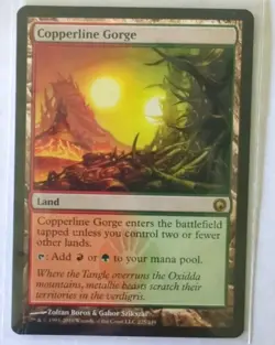 Magic the Gathering MTG Copperline Gorge Scars of Mirrodin 225/249 Rare Nr Mint - Image 1