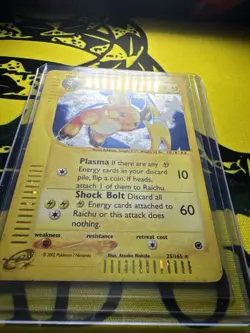 2002 Raichu 25/165 Holo Rare E-reader Expedition Pokemon Card NM - Image 1