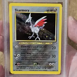 PSA 10 GEM MINT Skarmory Neo Genesis Unlimited Holo Pokemon Card 13/111 LOW POP - Image 2