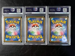 PSA 10 Vaporeon Jolteon Flareon Master Ball SET sv2a 151 Japanese Pokemon - Image 2