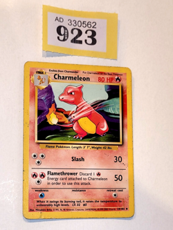 Pokemon TCG Charmeleon 24/102 Base Set Uncommon Card Unlimited 1999. Y923 - Image 1