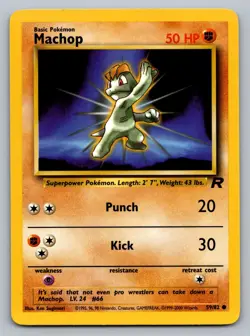 Pokemon TCG Team Rocket Machop 59/82 - Image 1