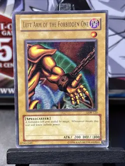 Left Arm of the Forbidden One LOB-123 The Legend of Blue Eyes White Dragon - Image 1