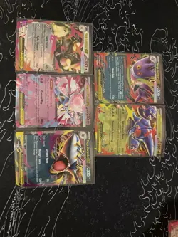 Pokemon TCG Mega Evolution Phantasmal Flames Lot of 5 Mega EX Cards NM - Image 1