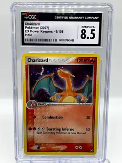 Charizard 6/108 EX Power Keepers Holo Rare Vintage 2007 Pokemon Card CGC 8.5 - Image 1